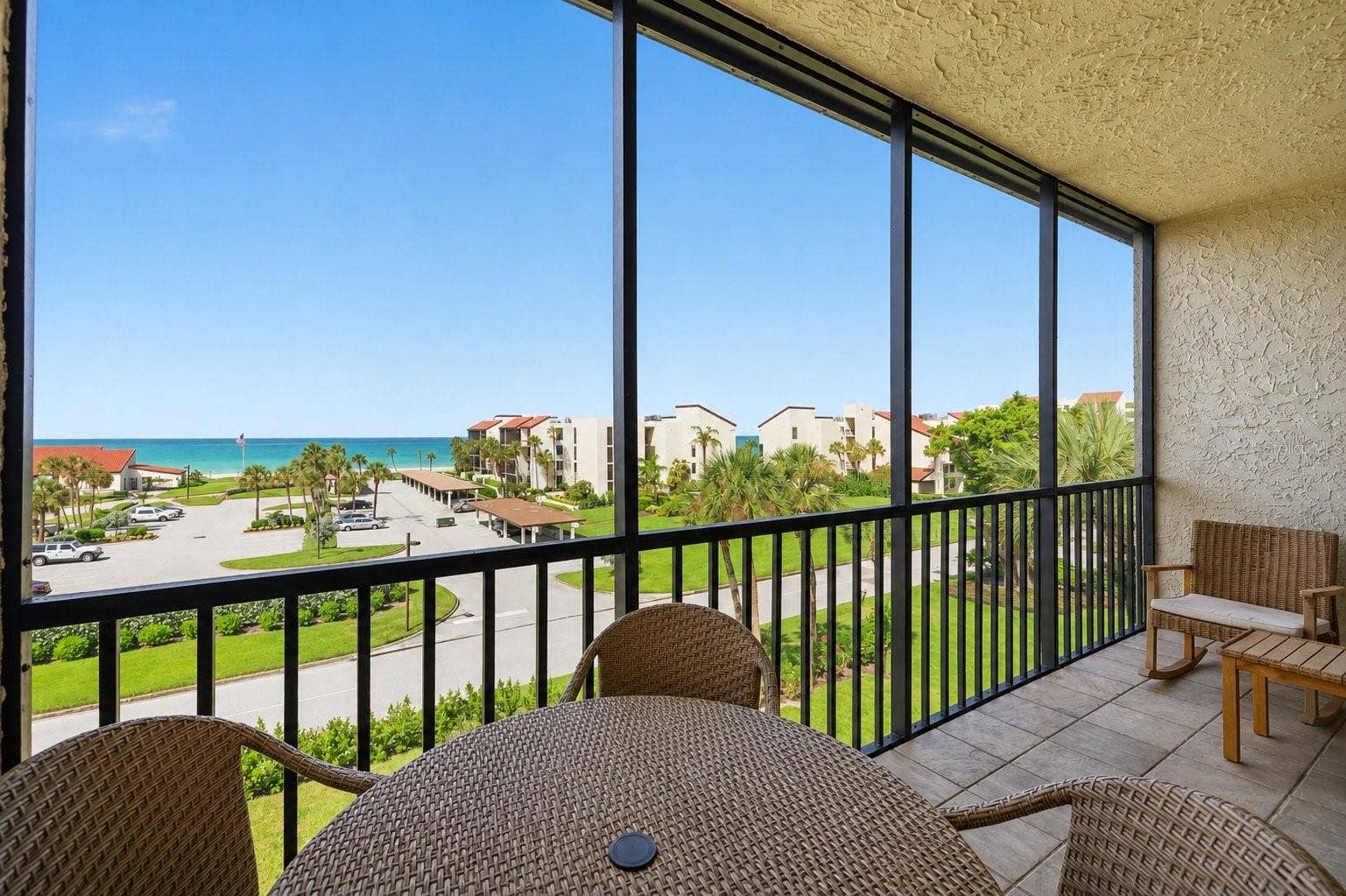 1955 GULF OF MEXICO DRIVE, #G6-407, Longboat Key, FL 34228 Lanai with view