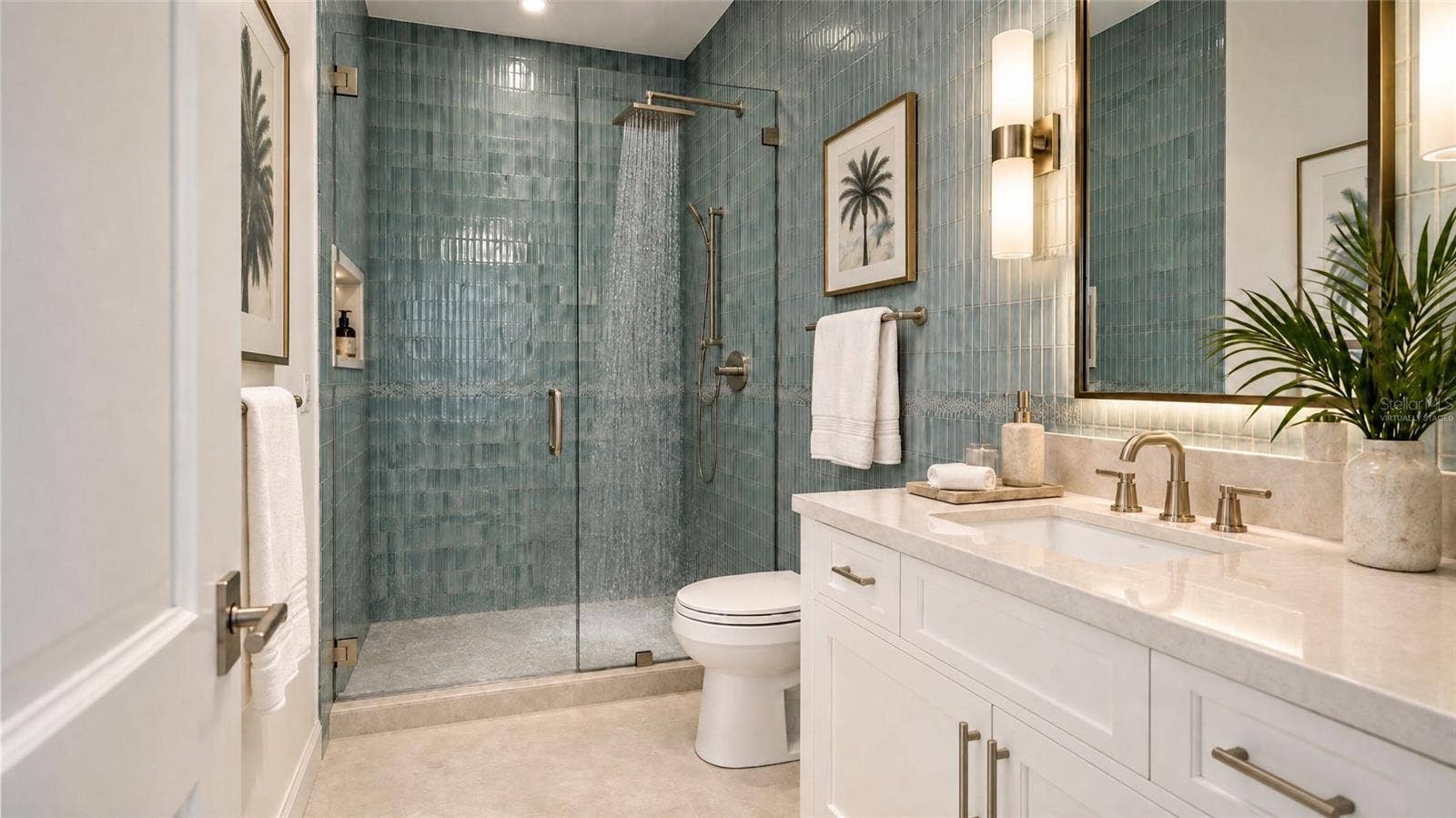 Tile installed. Virtually staged.