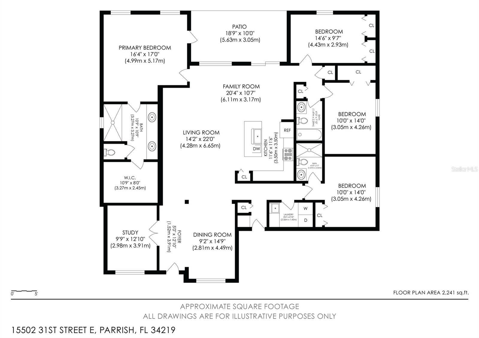 15502 31ST STREET E, Parrish, FL 34219 Floor plan