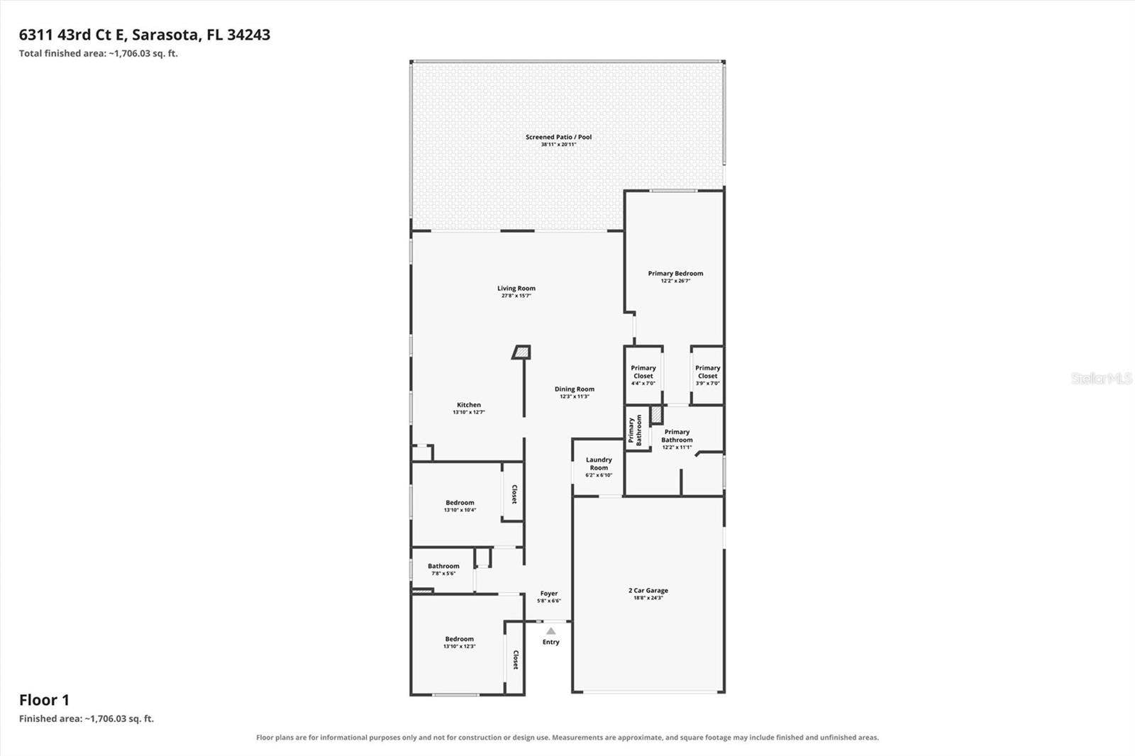 6311 43RD COURT E, Sarasota, FL 34243