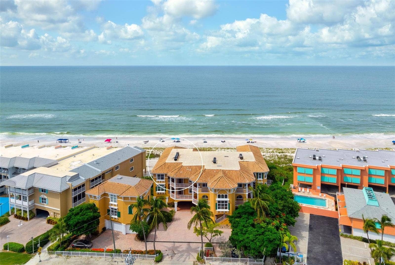 1900 GULF DRIVE N, #1, Bradenton Beach, FL 34217 Marbella Beachfront Villa Unit 1, top floor corner unit