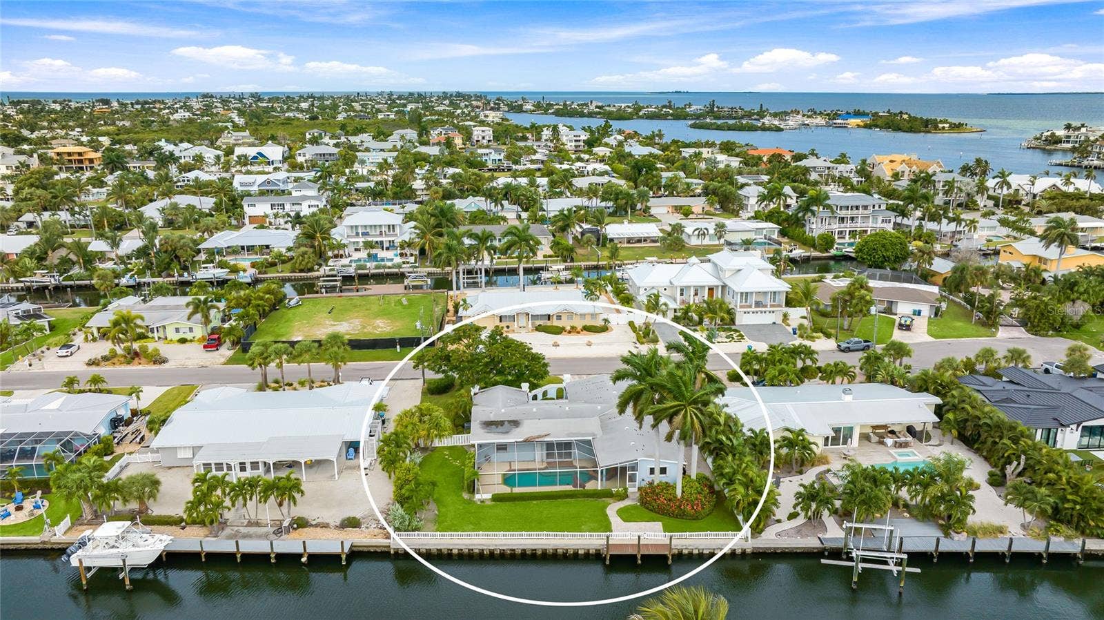 517 71ST STREET, Holmes Beach, FL 34217 Galatti's Marina for boat gas in the upper right