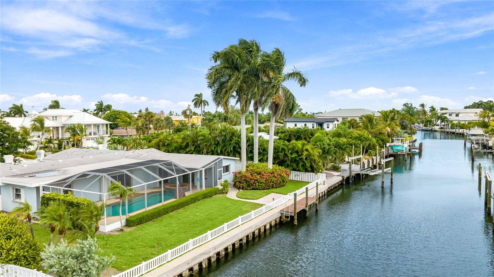 517 71ST STREET, Holmes Beach, FL 34217 Plenty of room for your boat with this 100' of canal frontage