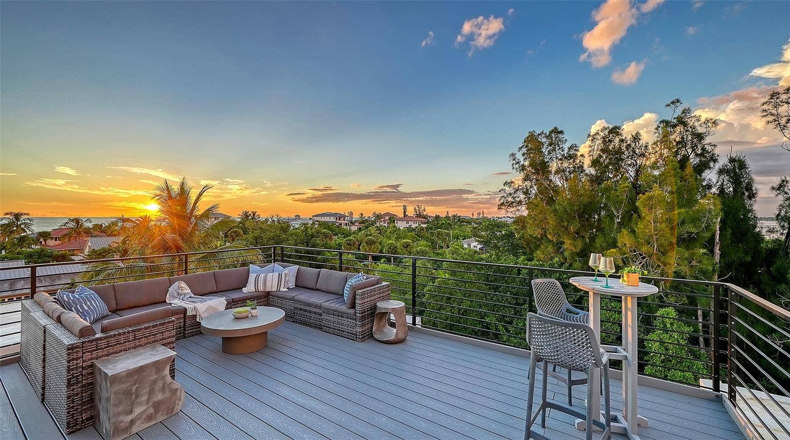 3718 SANDSPUR LANE, Nokomis, FL 34275 Rooftop where sunsets rarely disappoint