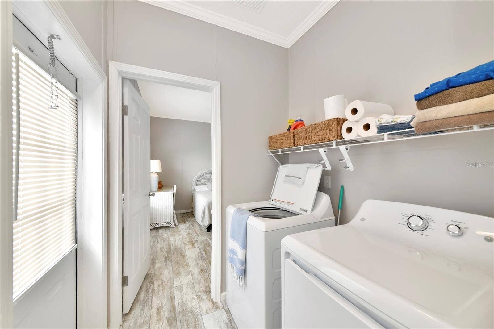 6843 HIKINA DRIVE, North Port, FL 34287 Laundry Space with built-in shelving