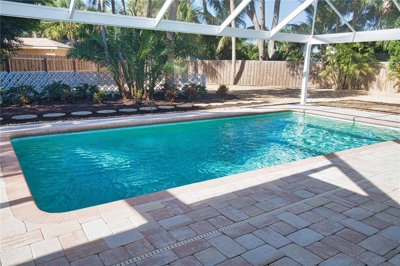 Sarasota, FL 34242 Large Swimming Pool with Garden Views