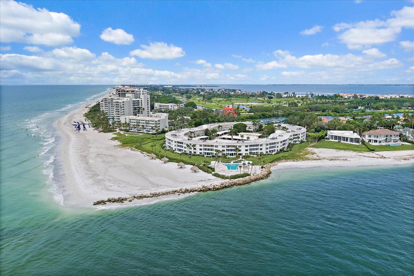 100 SANDS POINT ROAD, #219, Longboat Key, FL 34228 gulf and new pass