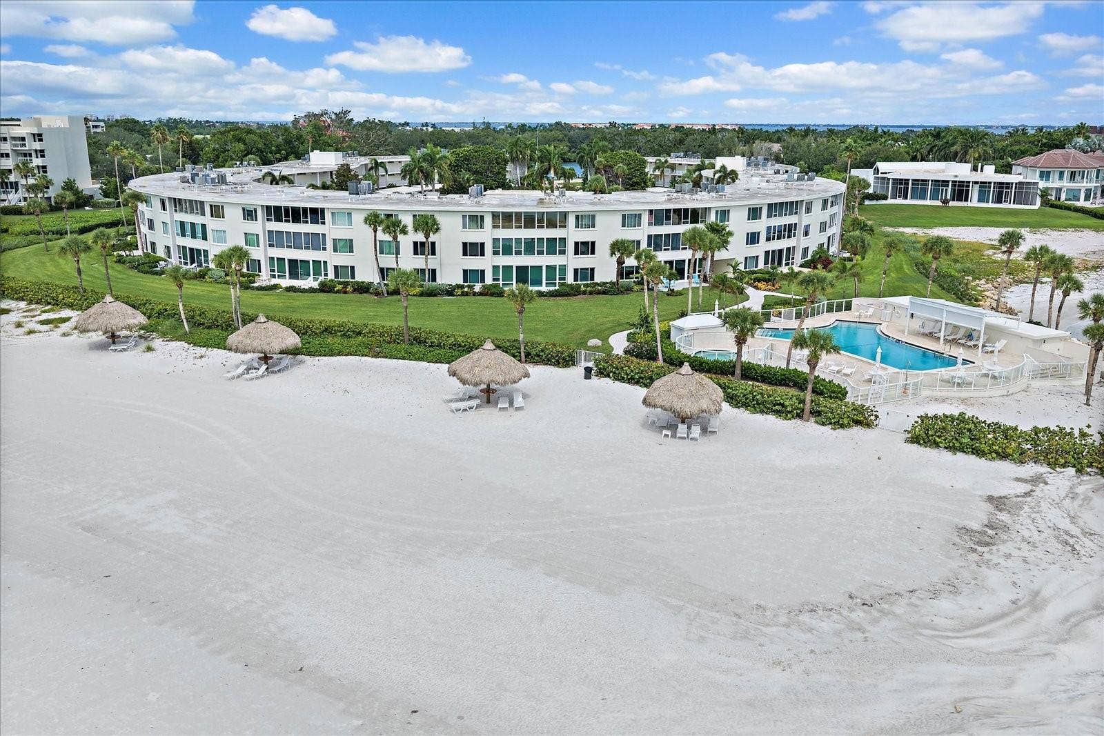 100 SANDS POINT ROAD, #219, Longboat Key, FL 34228 Sands Point, beach, pool and tiki's