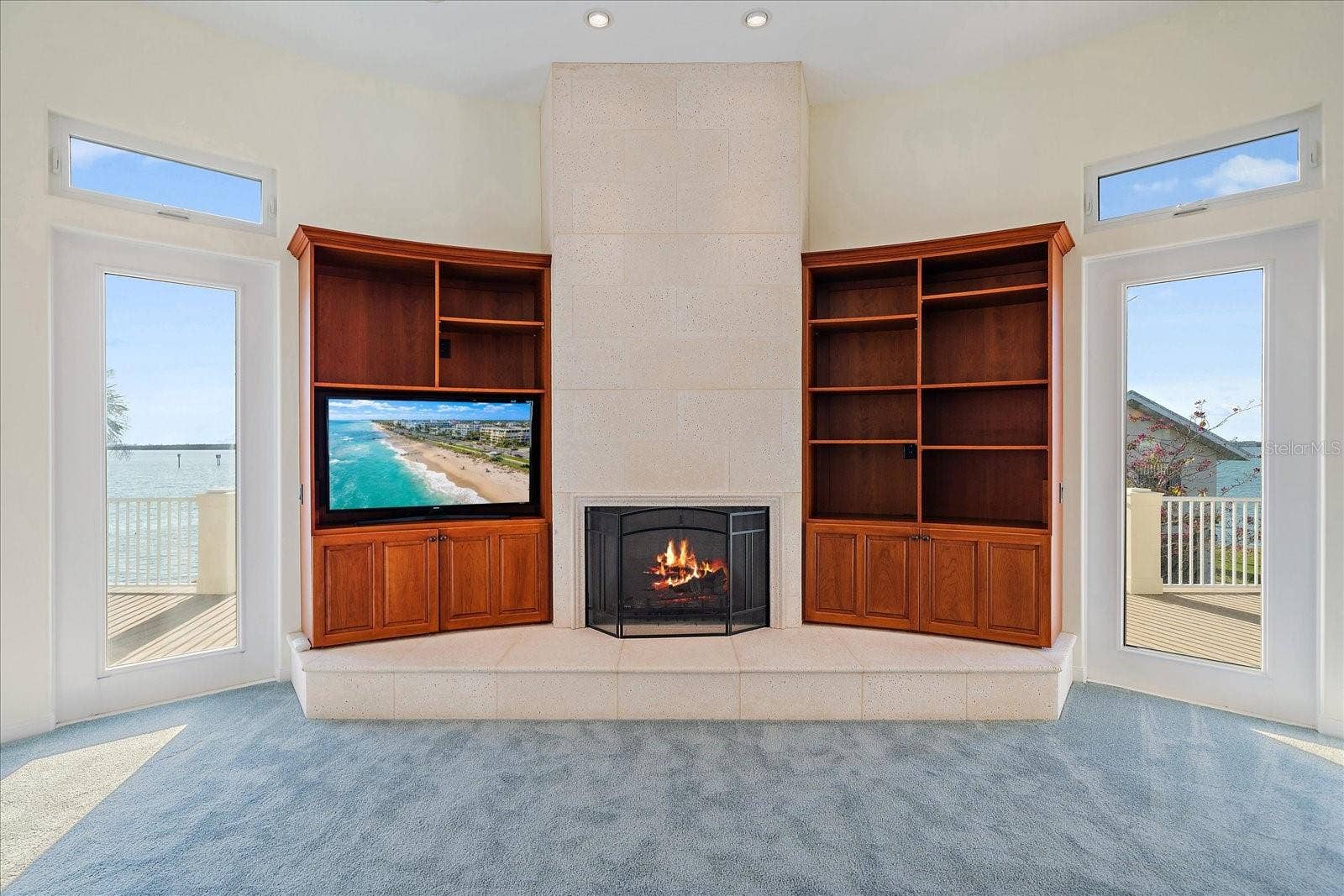 1905 MISSISSIPPI AVENUE, Englewood, FL 34224 Living Room Fireplace