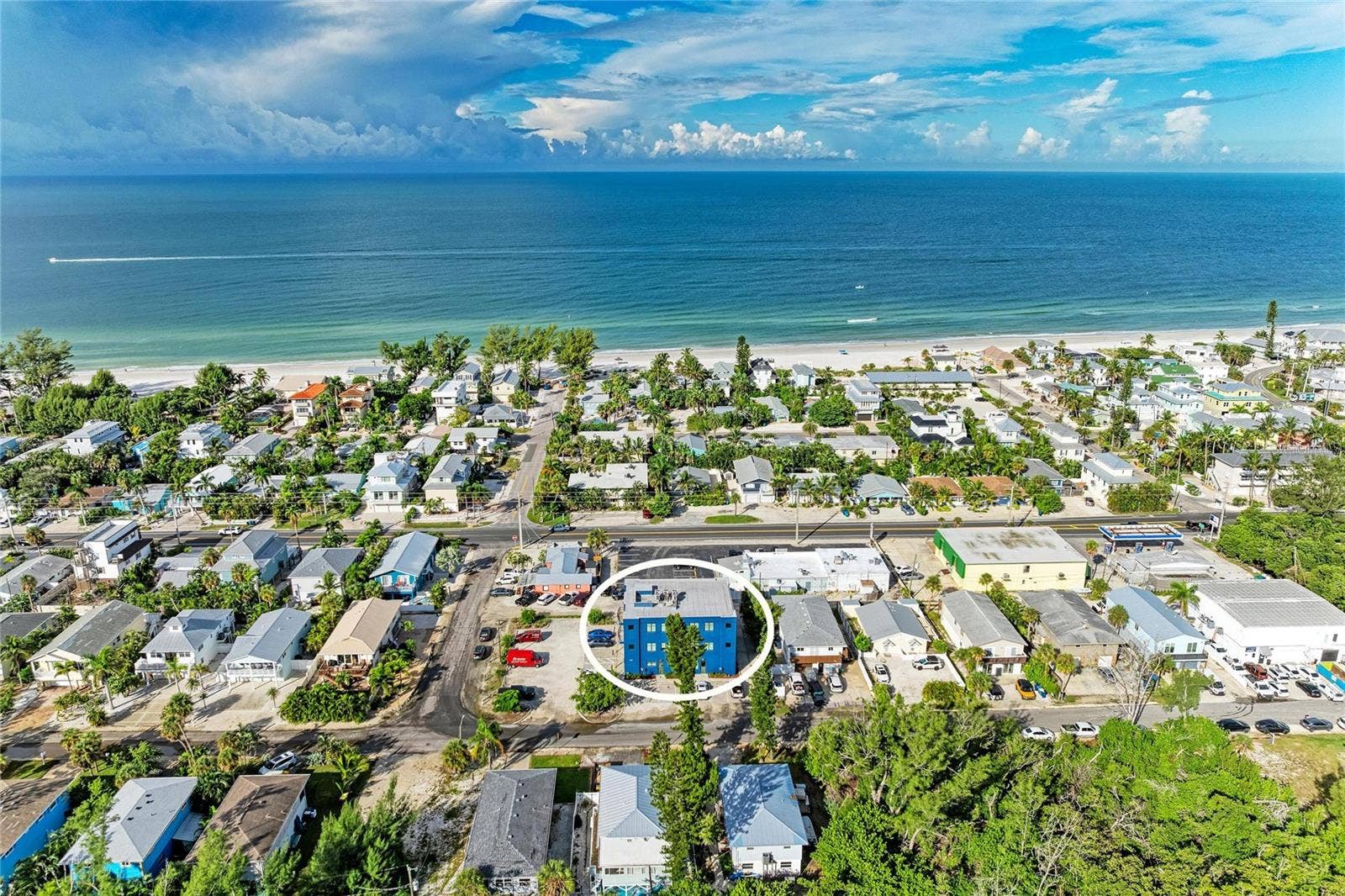 3004 AVENUE C, Holmes Beach, FL 34217 Aerial - Facing West