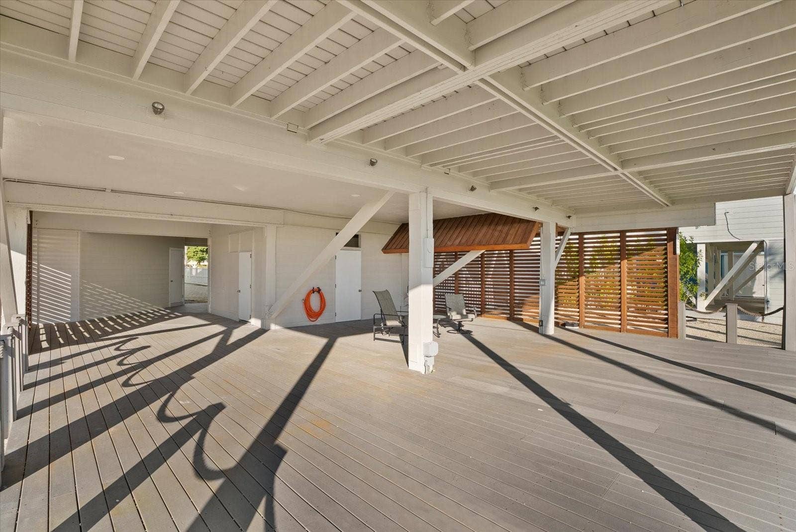 Under home deck