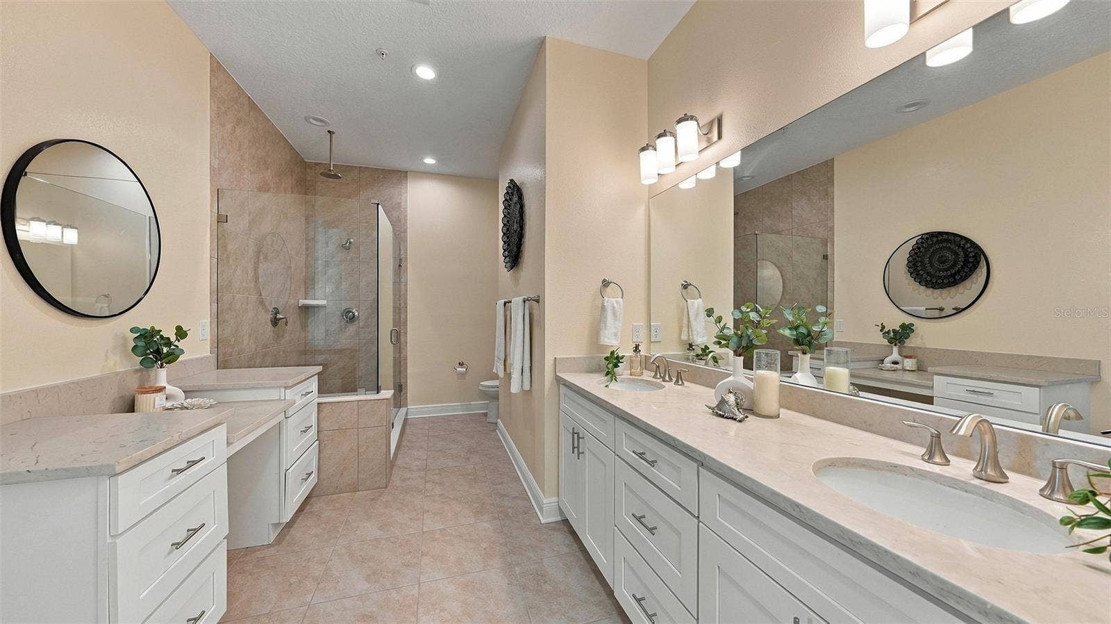 3439 79TH STREET CIRCLE W, #303, Bradenton, FL 34209 Upgraded primary bathroom with large shower and vanity