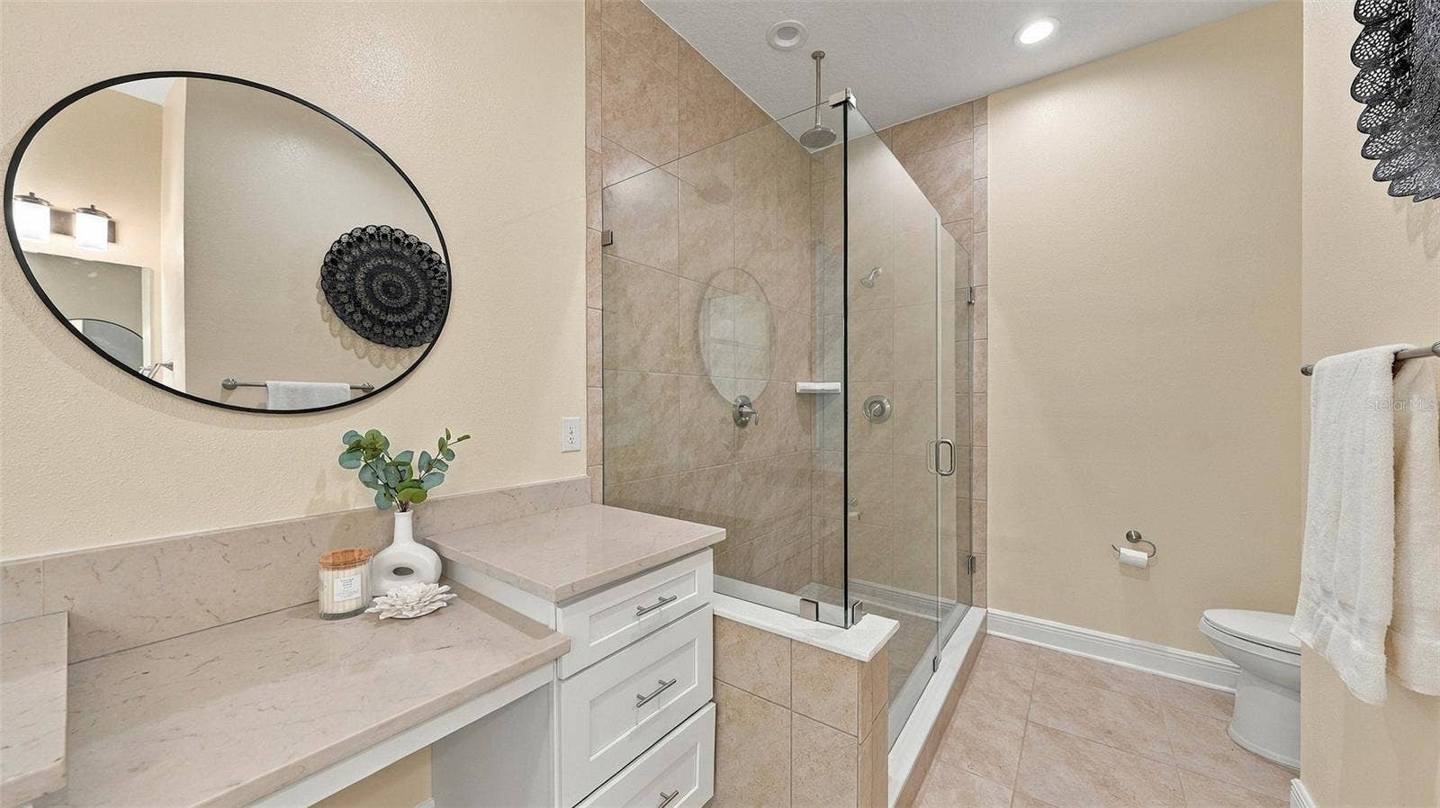 3439 79TH STREET CIRCLE W, #303, Bradenton, FL 34209 Upgraded primary bathroom with large shower and vanity