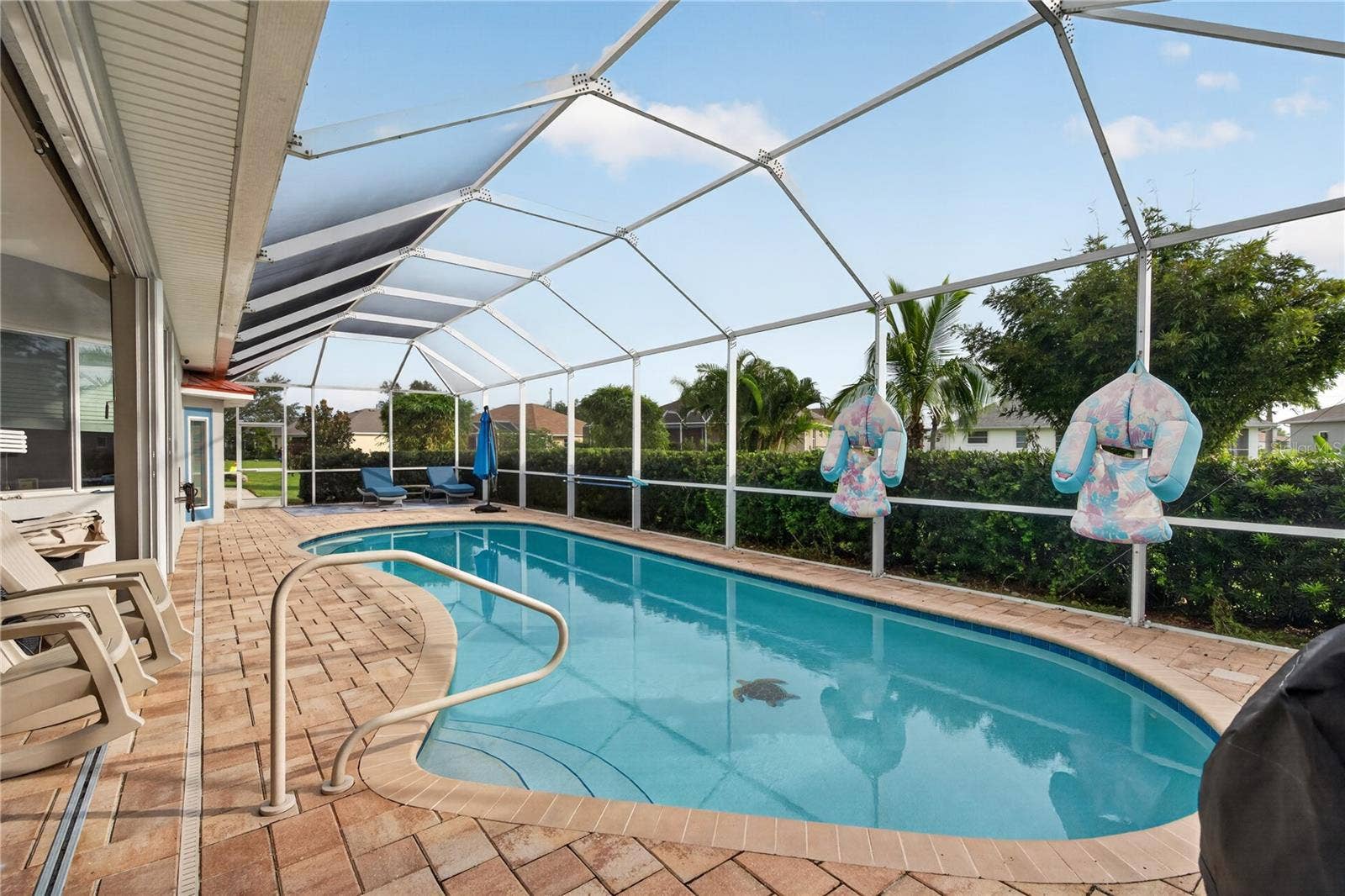 434 E CASHEW, Punta Gorda, FL 33955 Lanai with Pool