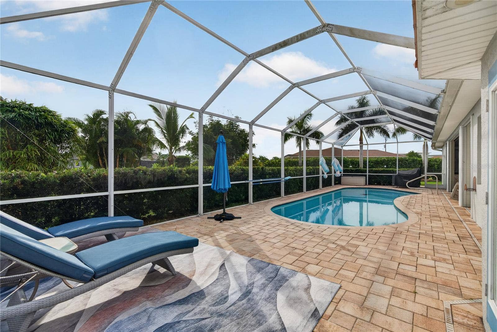 434 E CASHEW, Punta Gorda, FL 33955 Lanai with Pool
