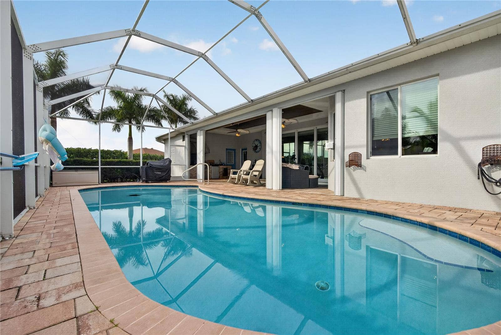 434 E CASHEW, Punta Gorda, FL 33955 Lanai with Pool