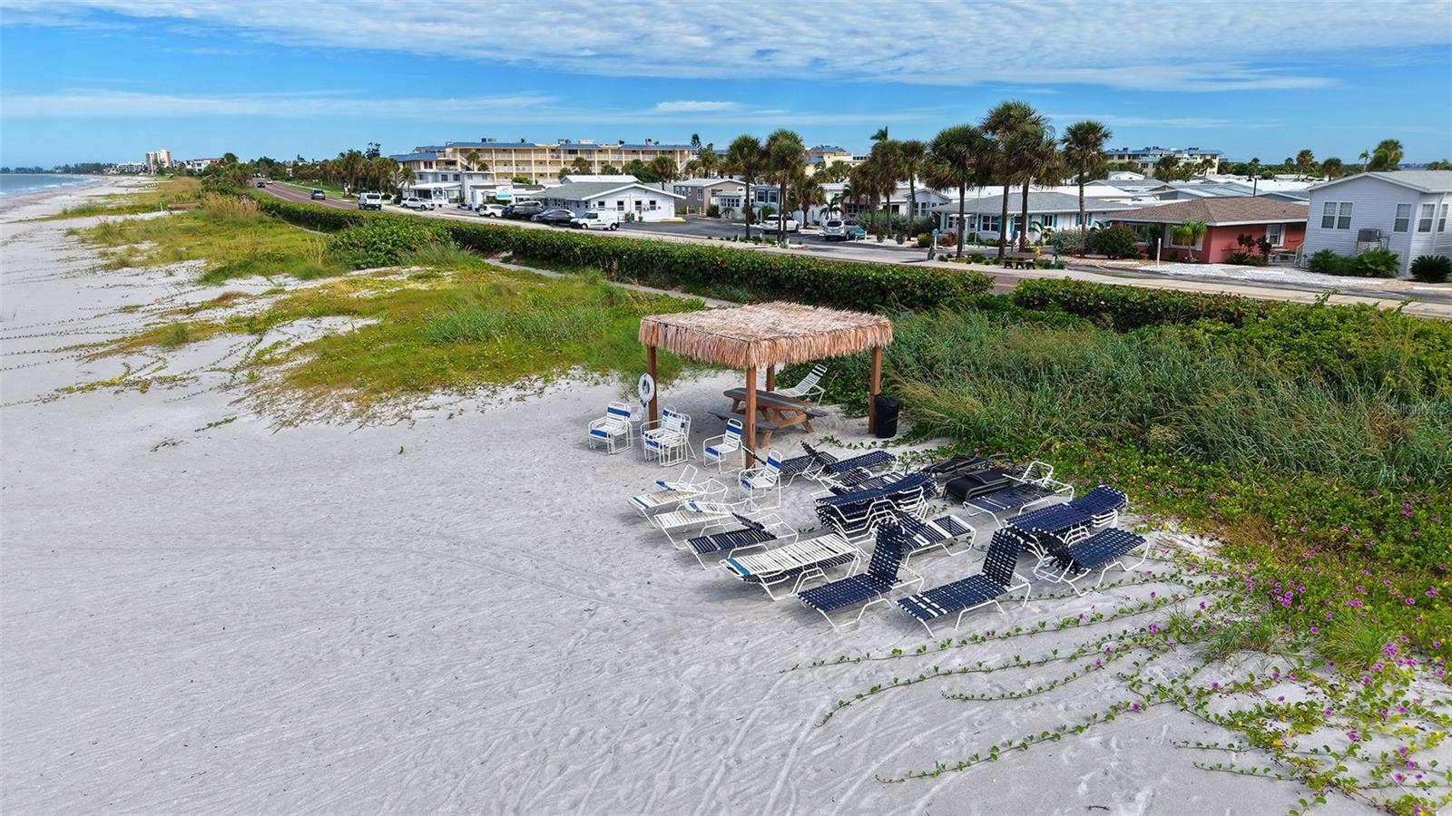 Tiki hut and deeded beach access