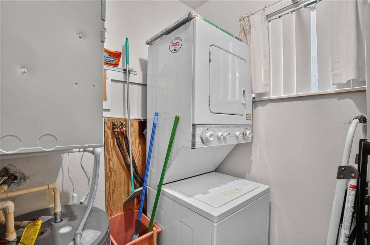 In unit laundry and utility room
