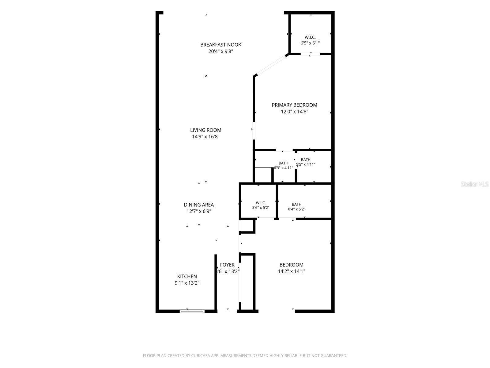 600 MANATEE AVENUE, #144, Holmes Beach, FL 34217 Extended floor plan with Hurricane Slider doors.