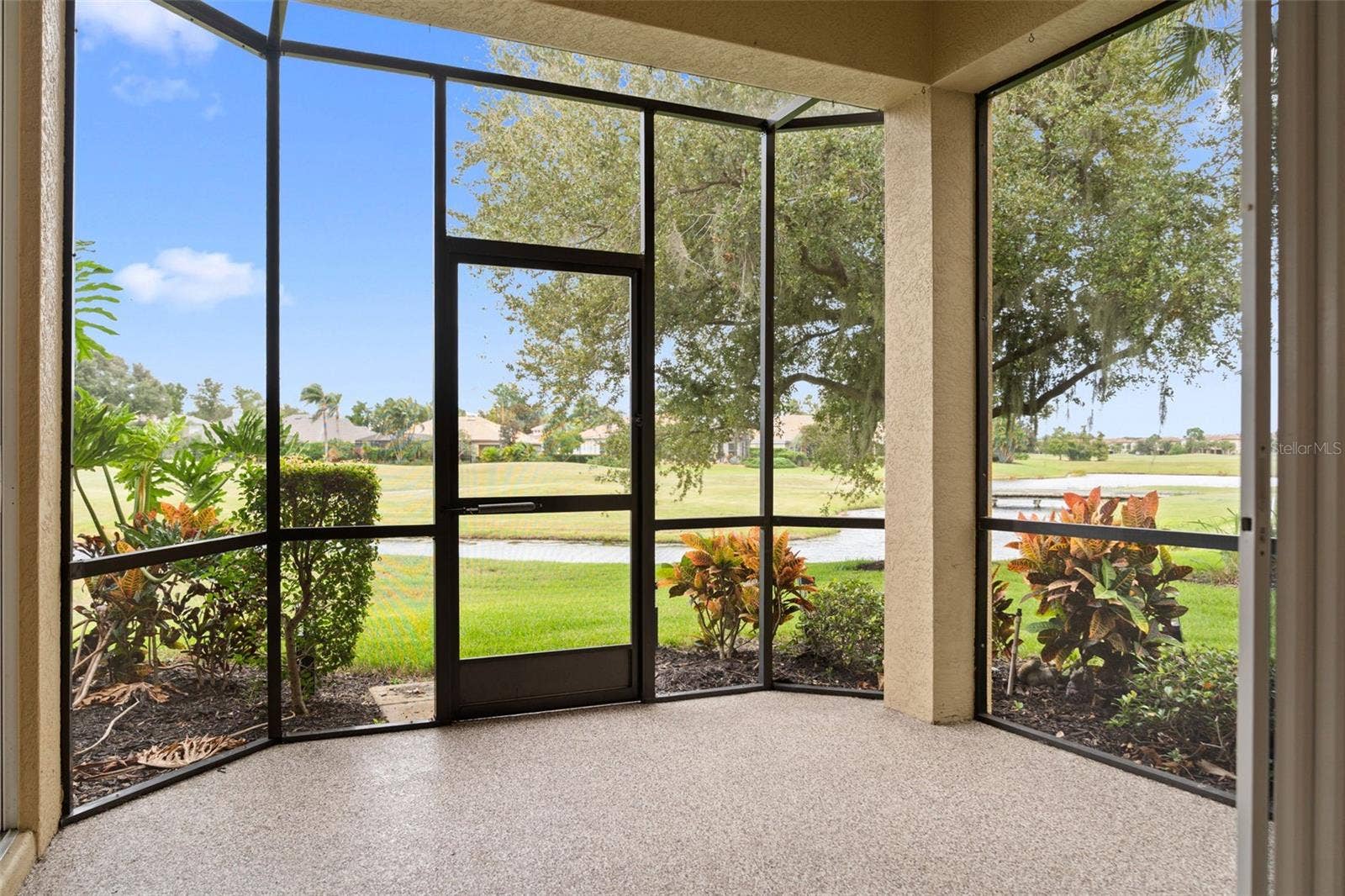 8432 MIRAMAR WAY, Lakewood Ranch, FL 34202 Your spot for morning coffee, fresh air, and peaceful views across the golf course.