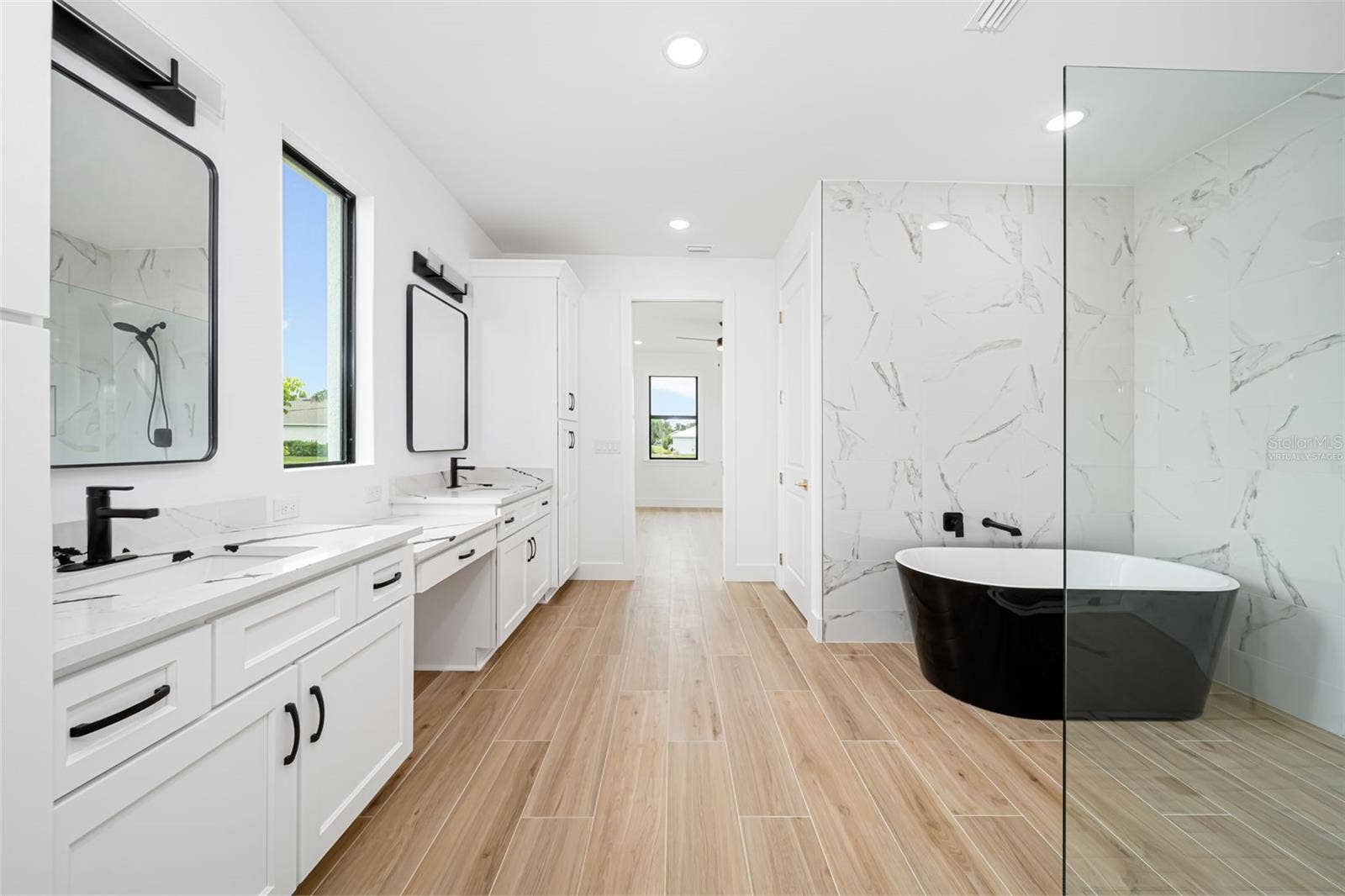 Virtually Staged. Primary Bath