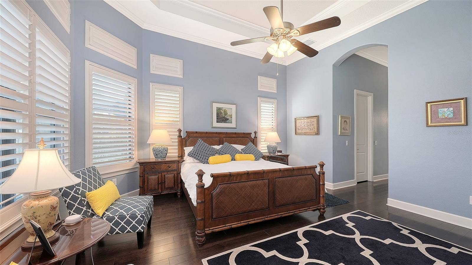 12028 LEGACY ESTATES BOULEVARD, Sarasota, FL 34238 Primary Bedroom with California Shutters