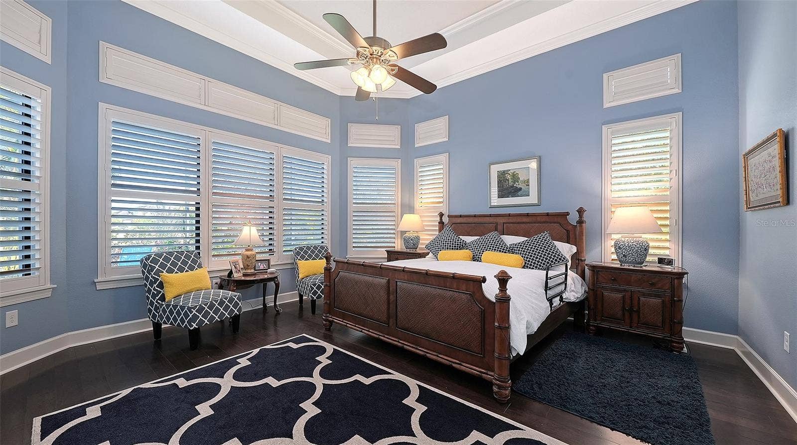 12028 LEGACY ESTATES BOULEVARD, Sarasota, FL 34238 Primary Bedroom with Bay Windows