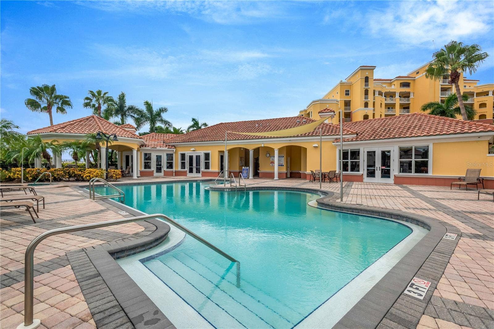 606 RIVIERA DUNES WAY, #405, Palmetto, FL 34221 Delightful Pool with plenty of lounging area