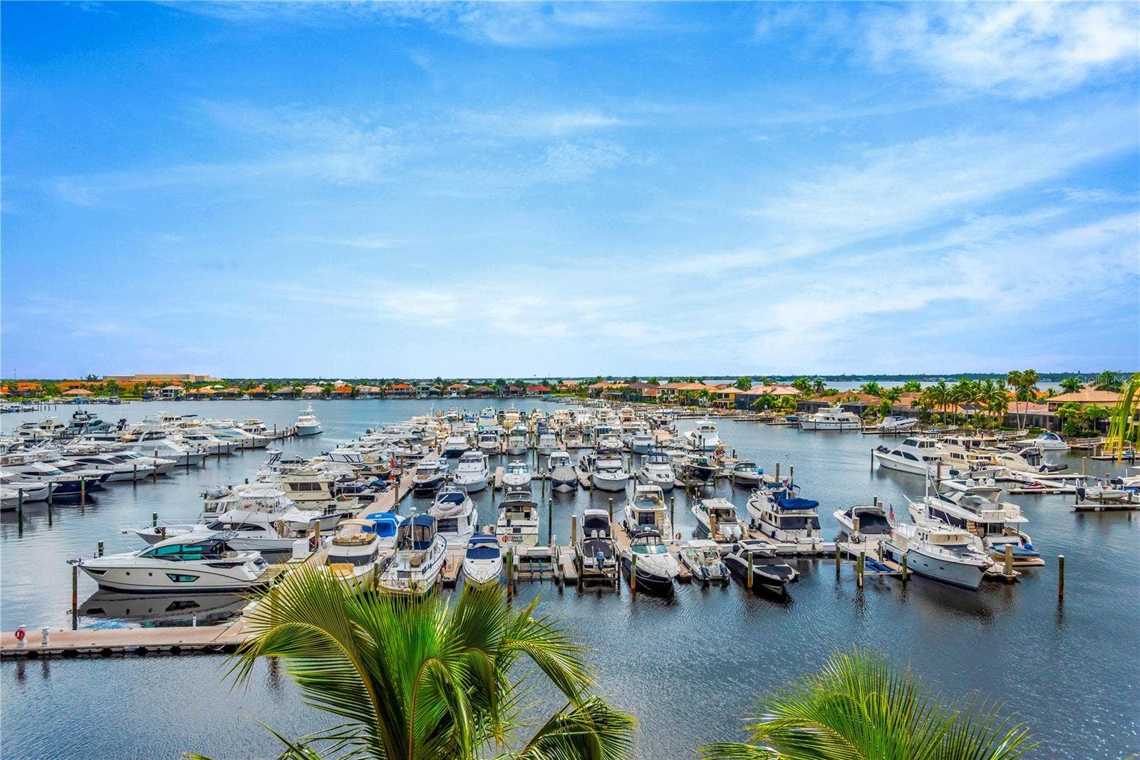 606 RIVIERA DUNES WAY, #405, Palmetto, FL 34221 Marina view from the covered lanai