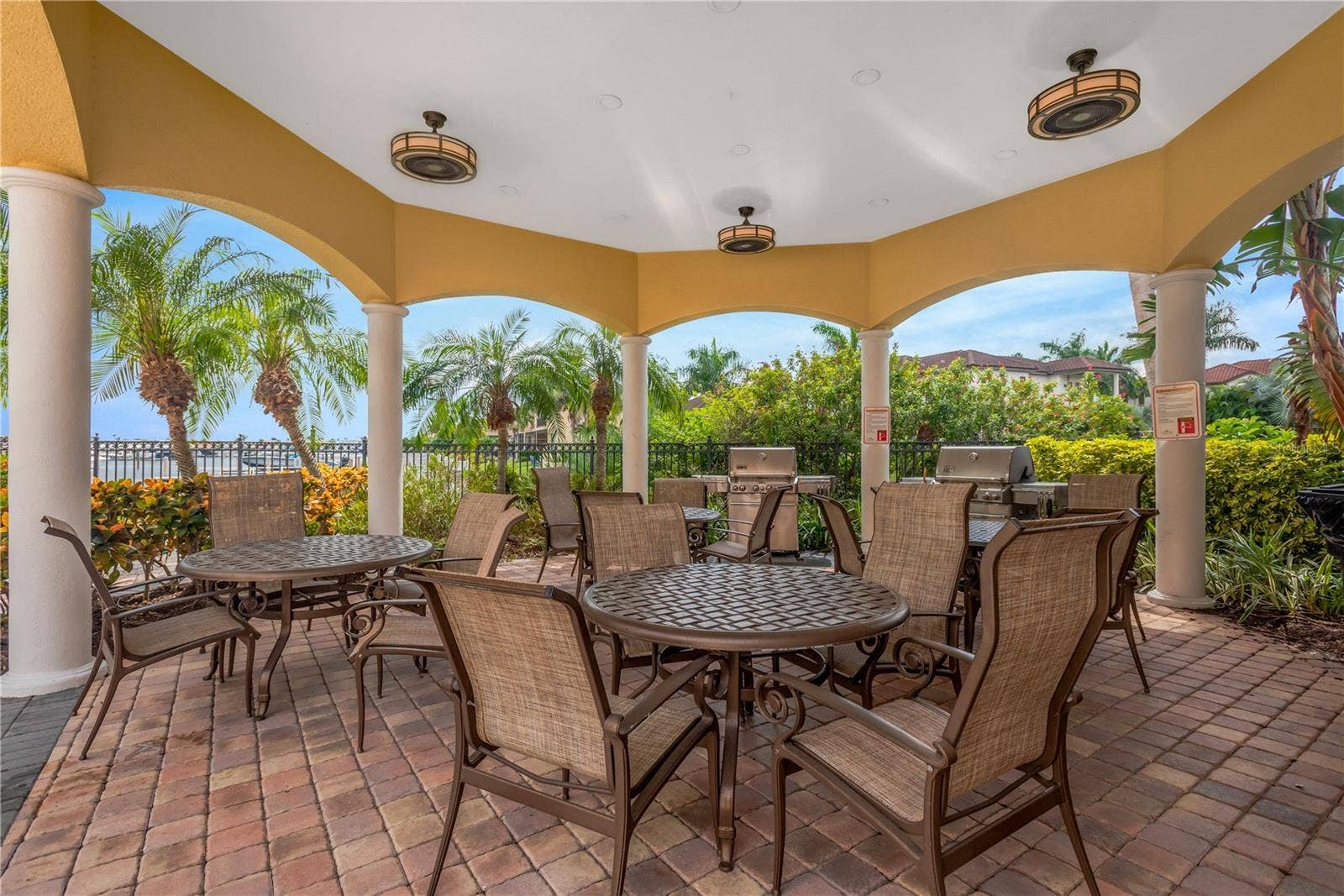606 RIVIERA DUNES WAY, #405, Palmetto, FL 34221 Covered Eating Area