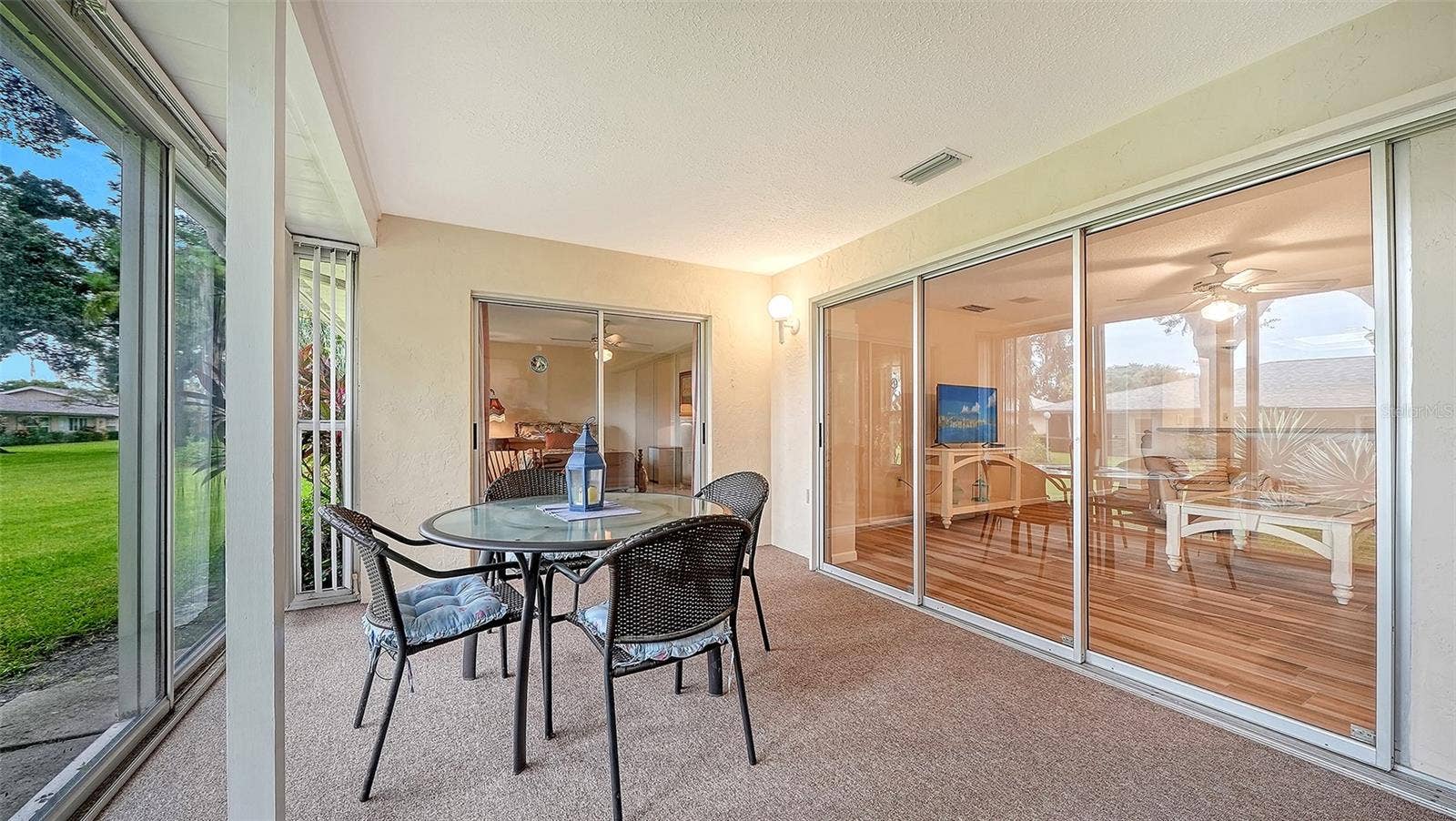 The lanai can be air conditioned.