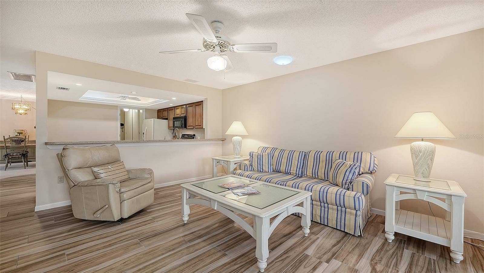 The coastal furniture is included.