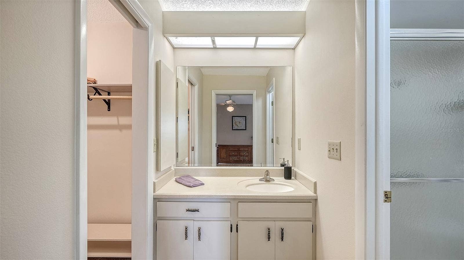 The main bath is just off the primary bedroom.