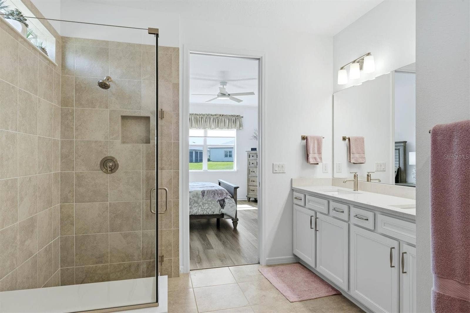 10635 WYNWARD WAY, Parrish, FL 34219 Large walk-in glass shower in Primary Bath