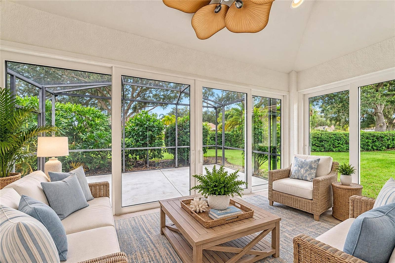 7816 HERITAGE CLASSIC COURT, Lakewood Ranch, FL 34202 Virtually Staged Glass Enclosed Florida Room