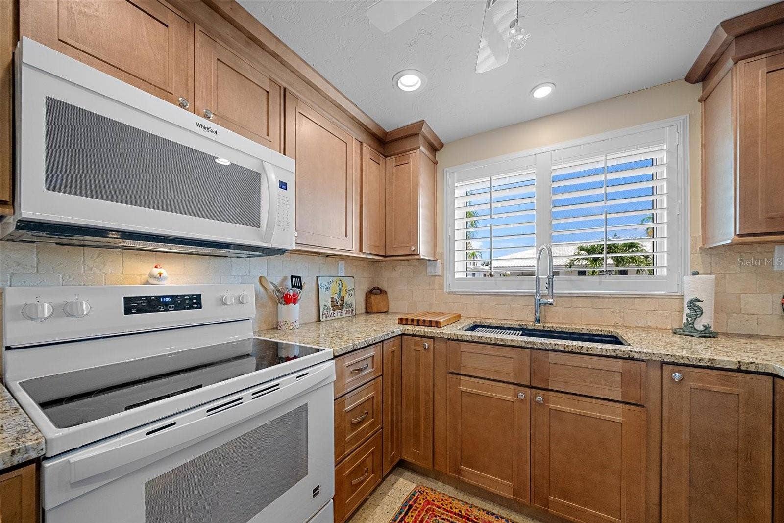Kitchen with pass-through window