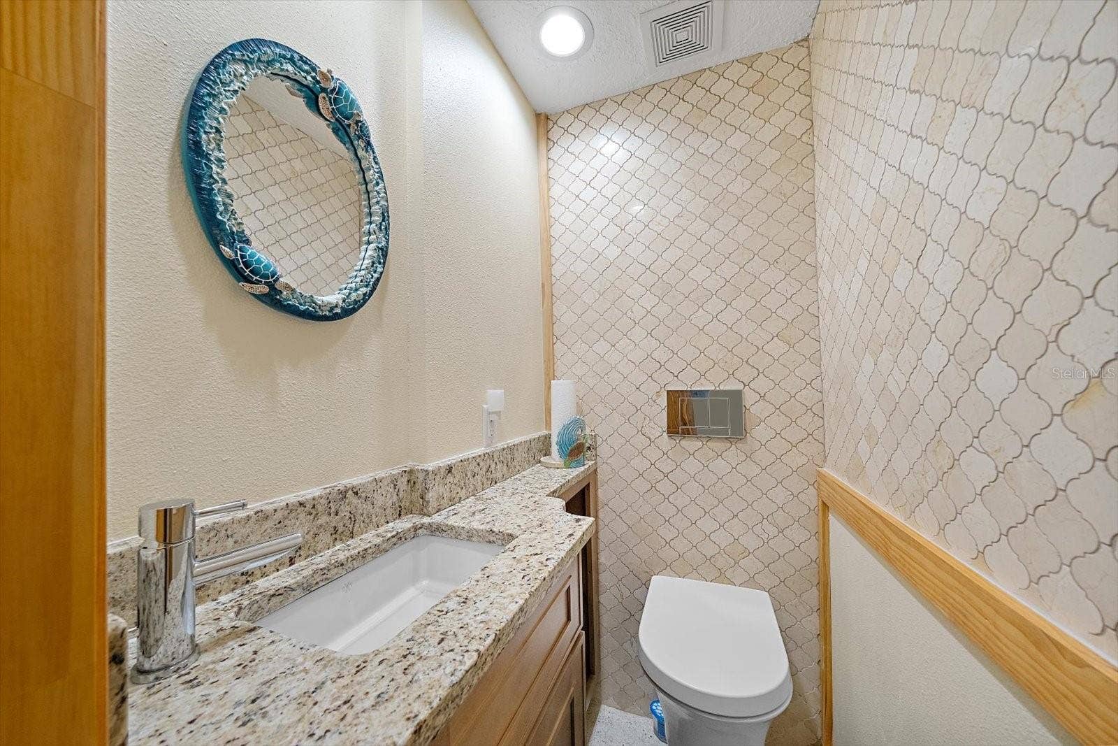 Bathroom with tile surround