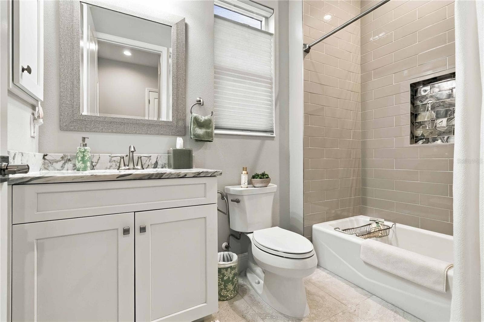 Custom Secondary Bathroom with Tub Shower