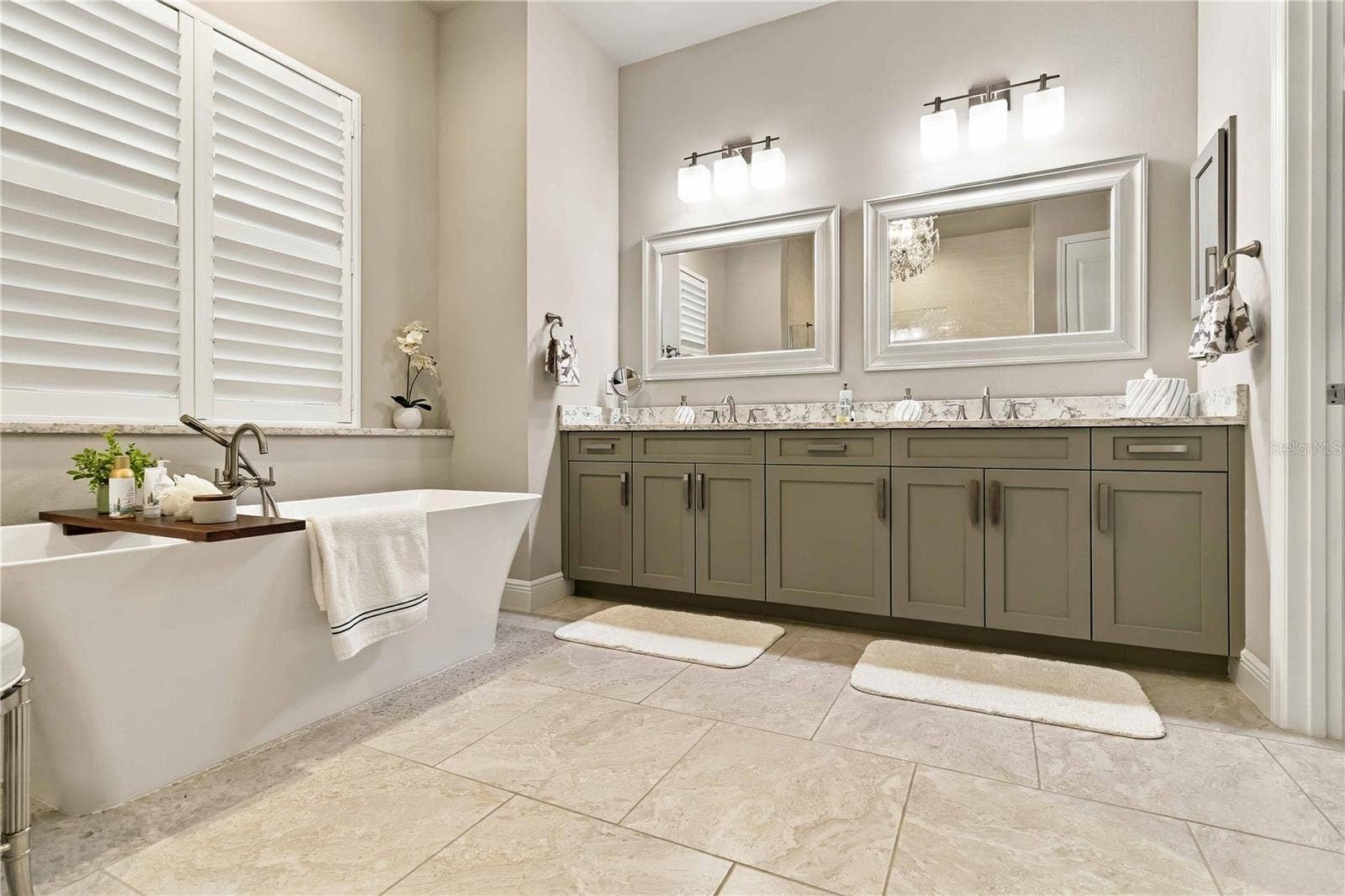 Primary Bathroom with Custom Mirrors