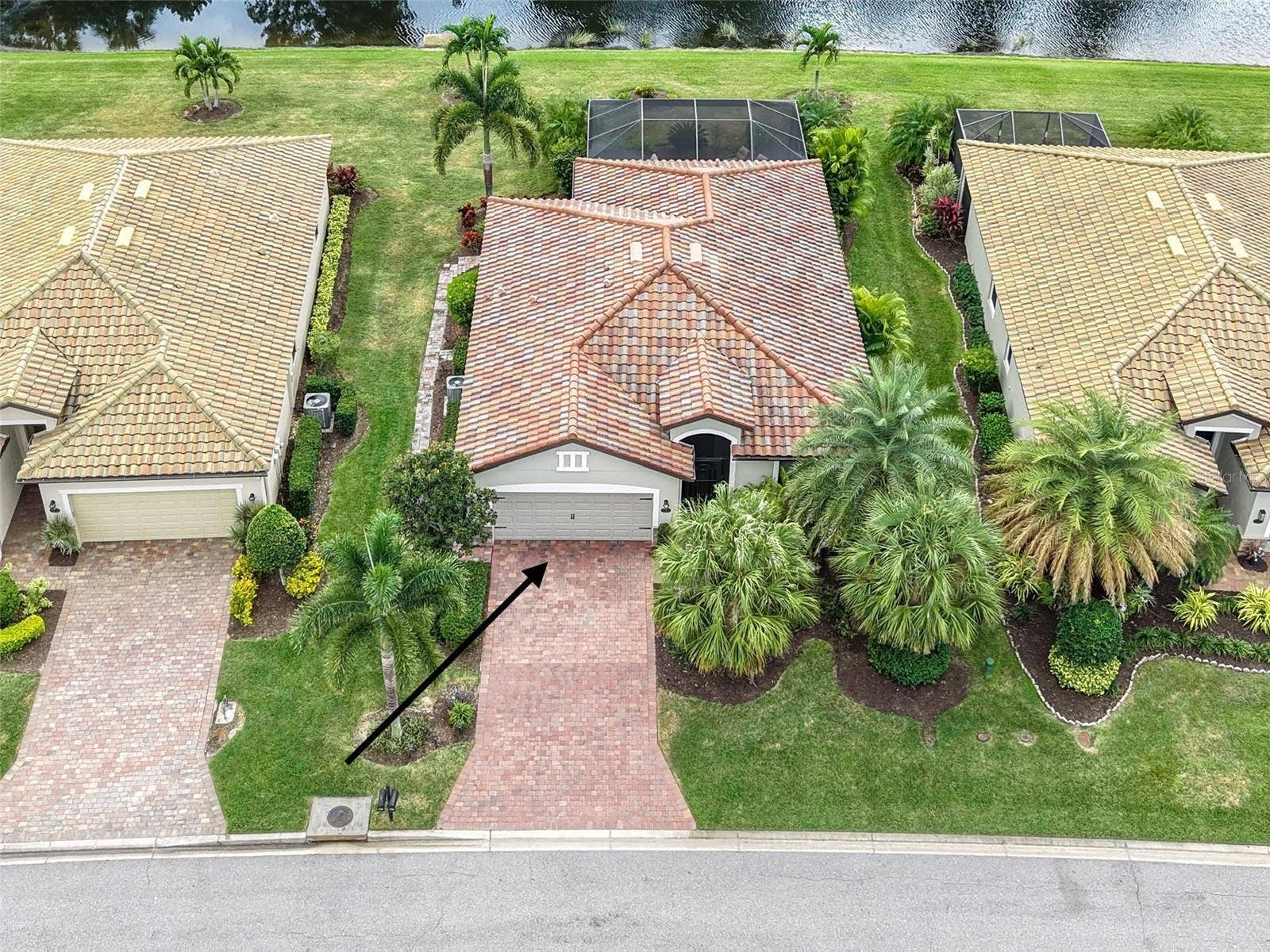7124 MARSH VIEW TERRACE STREET, Bradenton, FL 34212 Ariel view of house facing south