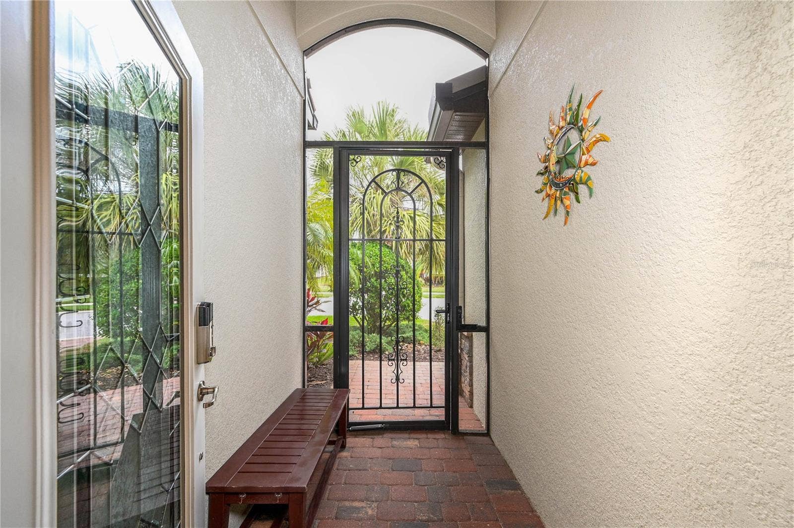 7124 MARSH VIEW TERRACE STREET, Bradenton, FL 34212 Exterior screened in front entry way, facing out