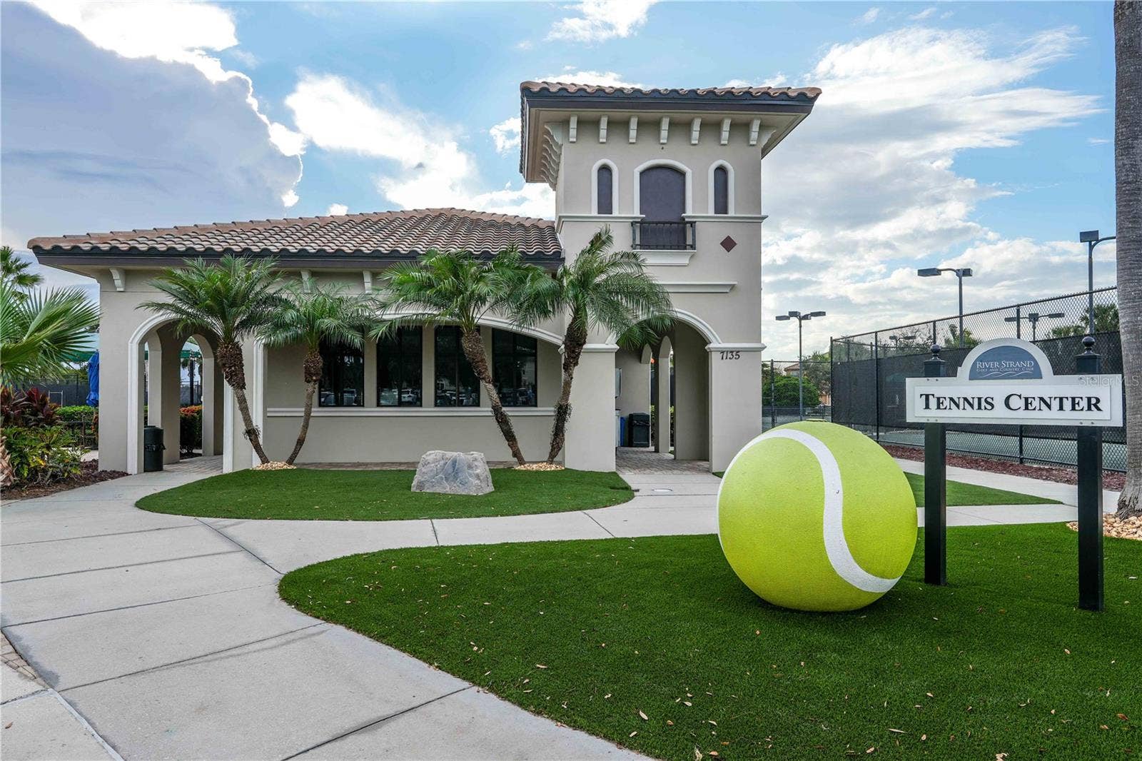 7124 MARSH VIEW TERRACE STREET, Bradenton, FL 34212 Tennis center with nine courts and pro shop