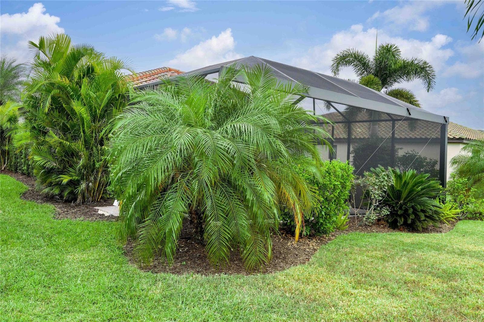 7124 MARSH VIEW TERRACE STREET, Bradenton, FL 34212 Back of house and lanai facing northeast