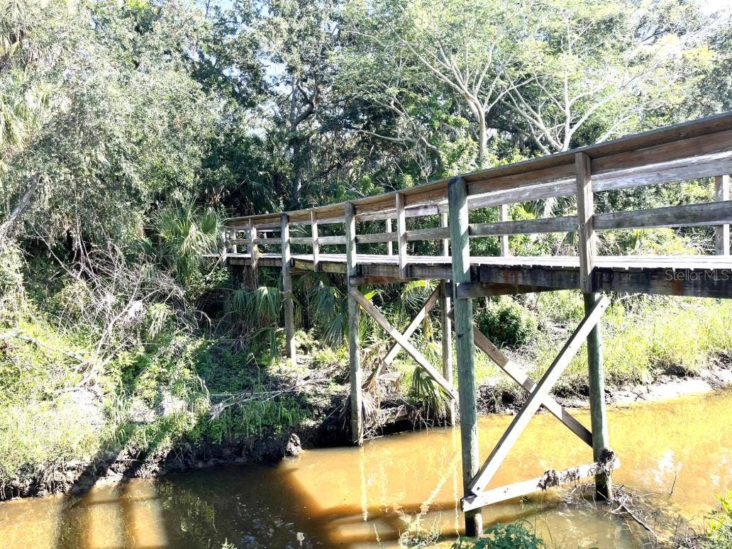7124 MARSH VIEW TERRACE STREET, Bradenton, FL 34212 Wooden footbrige into preserve area