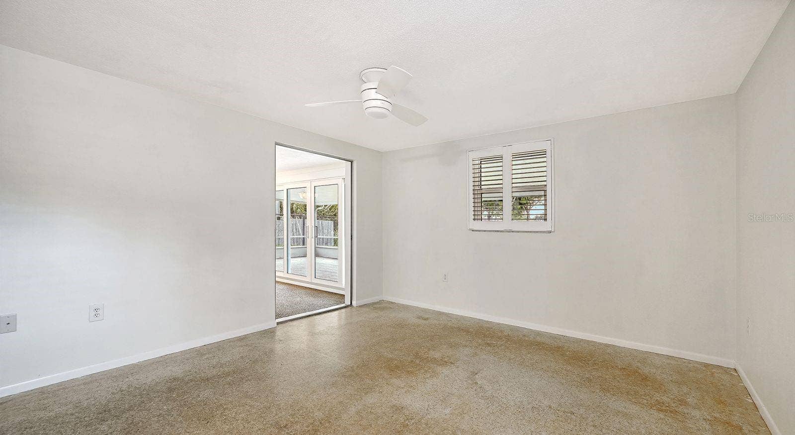 Primary Bedroom with Plantation Shutters