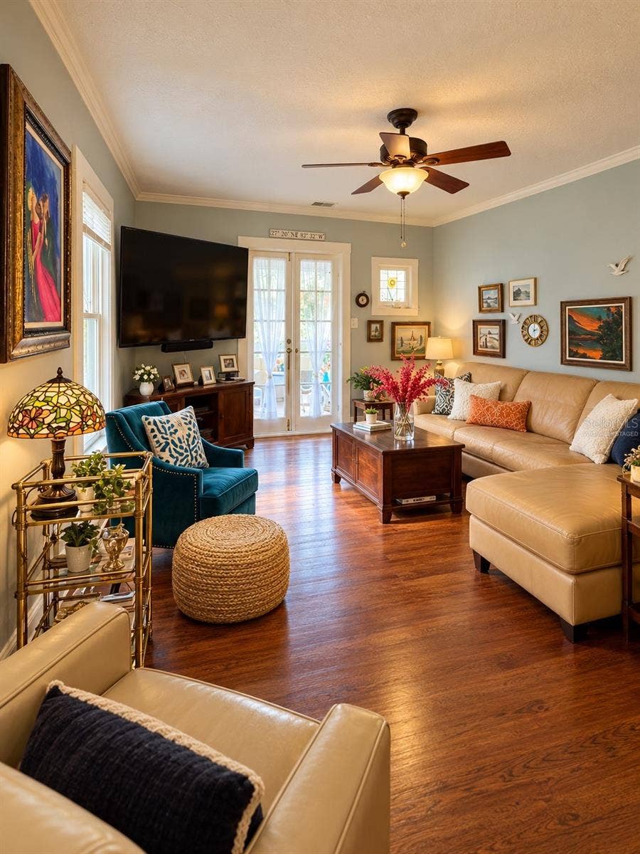 1777 ALTA VISTA STREET, Sarasota, FL 34236 Living Room - Virtually Staged