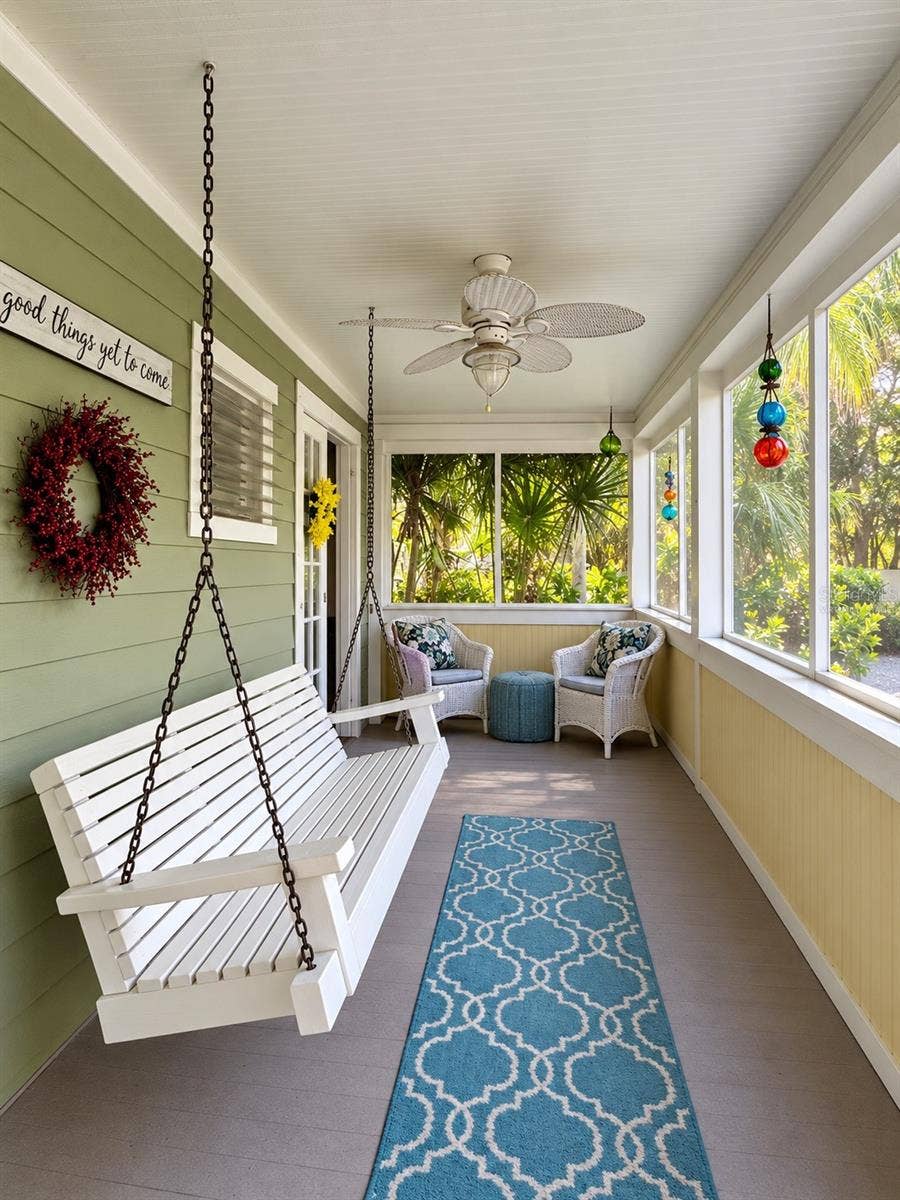 1777 ALTA VISTA STREET, Sarasota, FL 34236 Front Porch - Virtually Staged