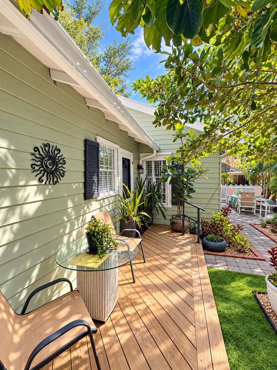 1777 ALTA VISTA STREET, Sarasota, FL 34236 Backyard Porch - Virtually Staged