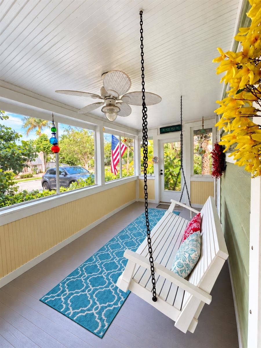1777 ALTA VISTA STREET, Sarasota, FL 34236 Front Porch - Virtually Staged