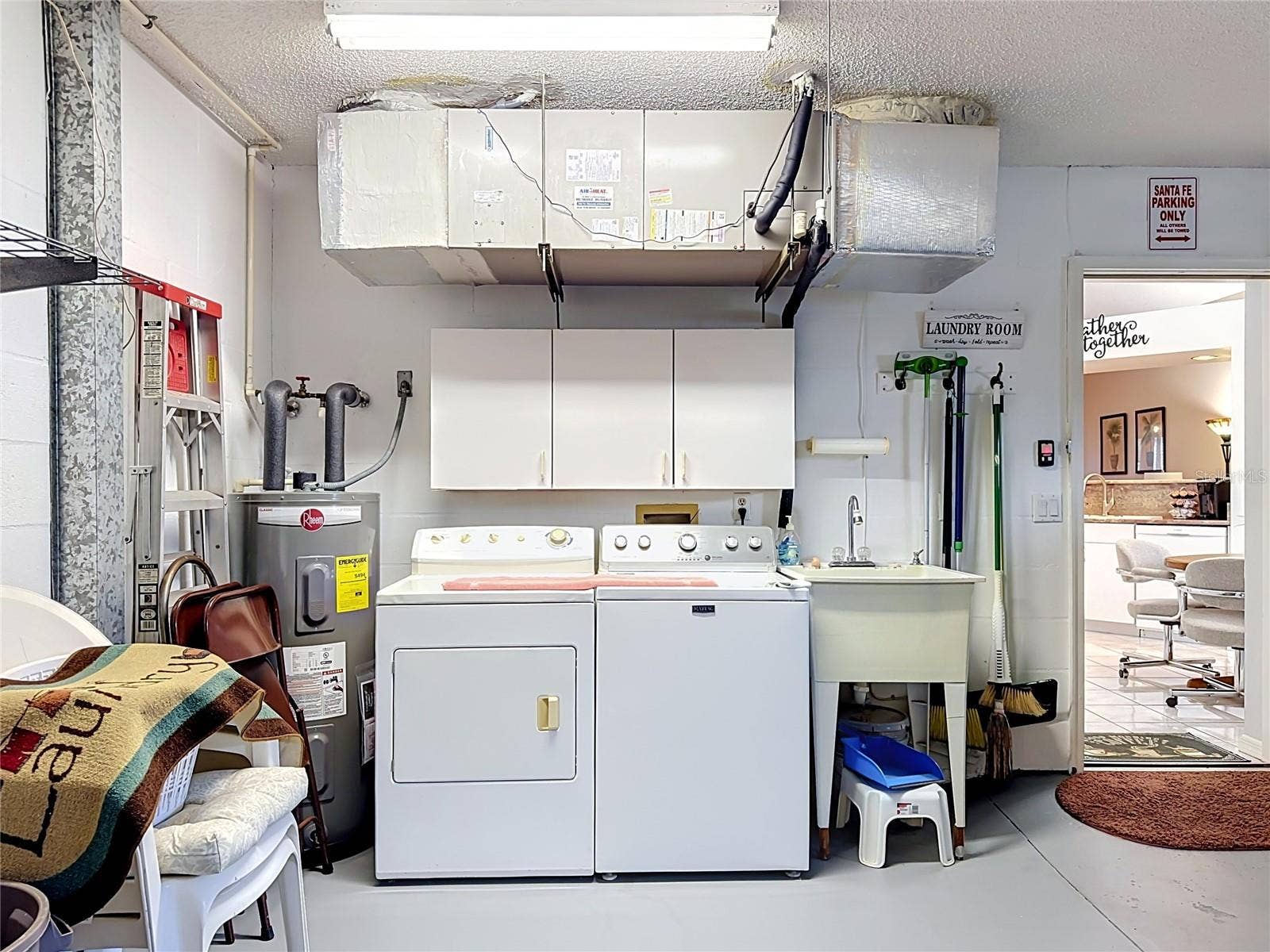 Laundry in Garage